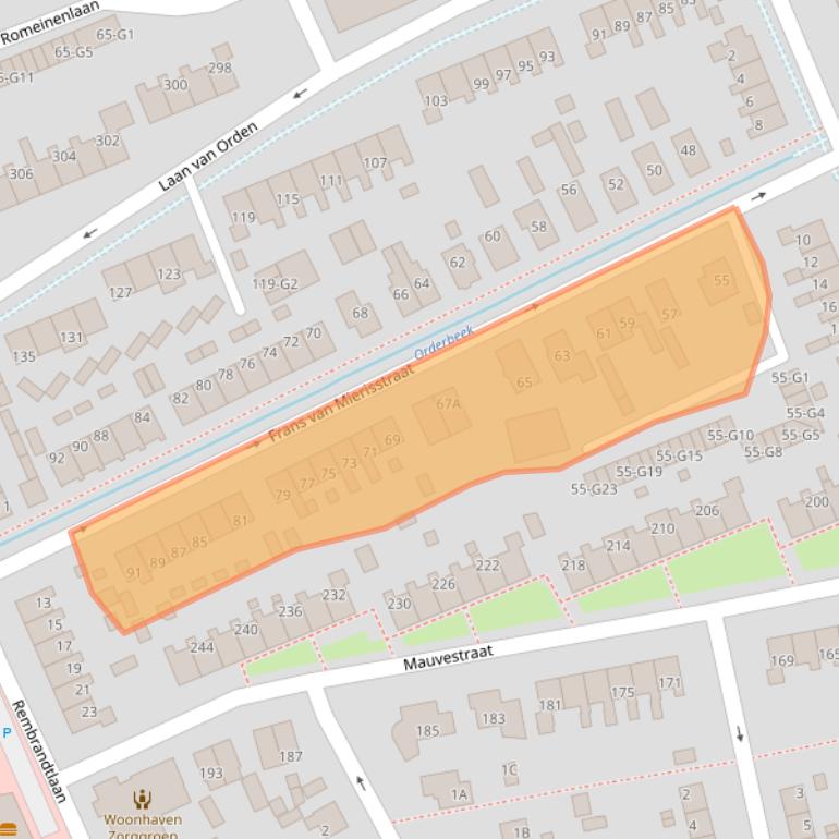 Kaart van postcodegebied 7312LC.