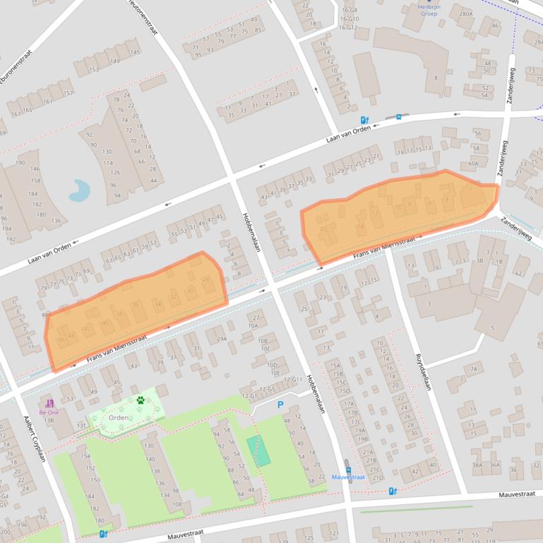 Kaart van postcodegebied 7312LD.