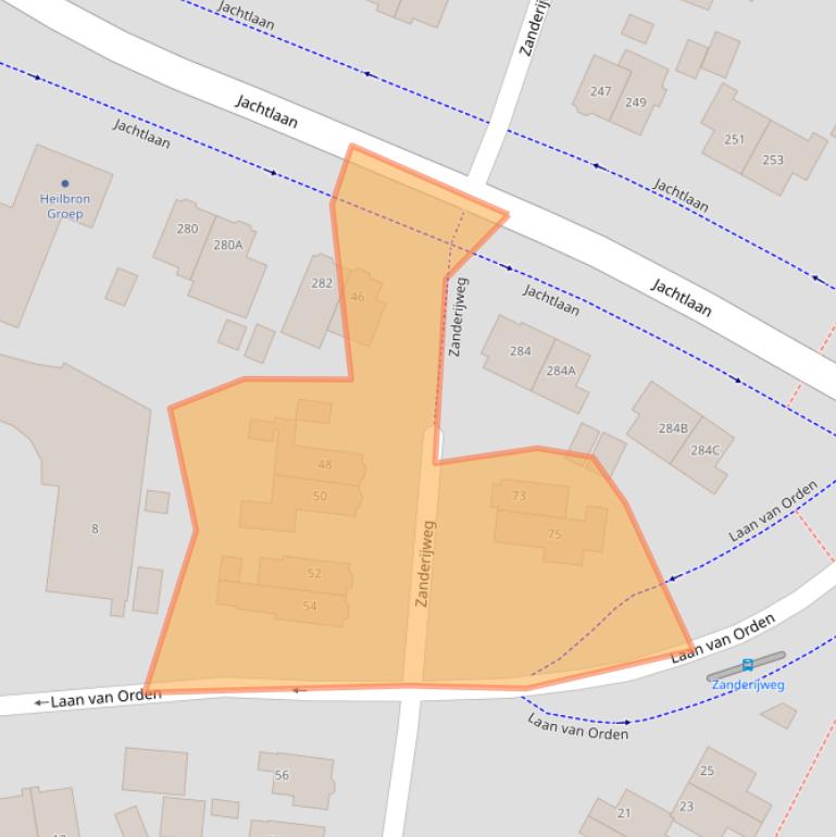 Kaart van postcodegebied 7312LG.