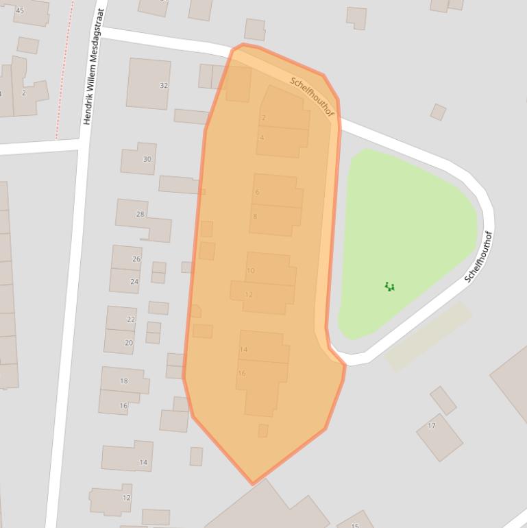 Kaart van postcodegebied 7312LH.