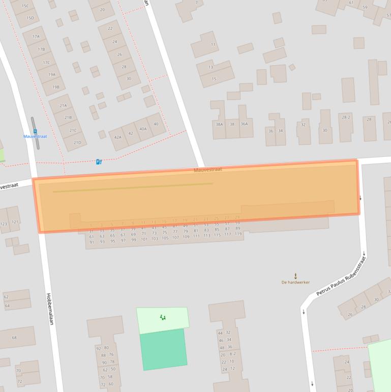 Kaart van postcodegebied 7312LR.