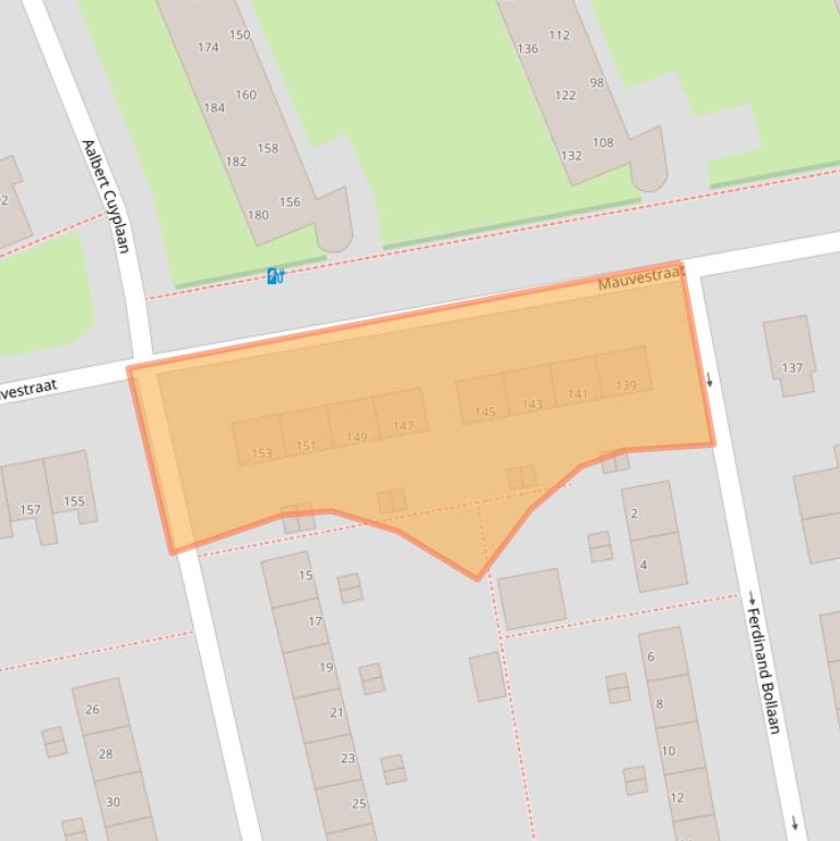 Kaart van postcodegebied 7312LX.