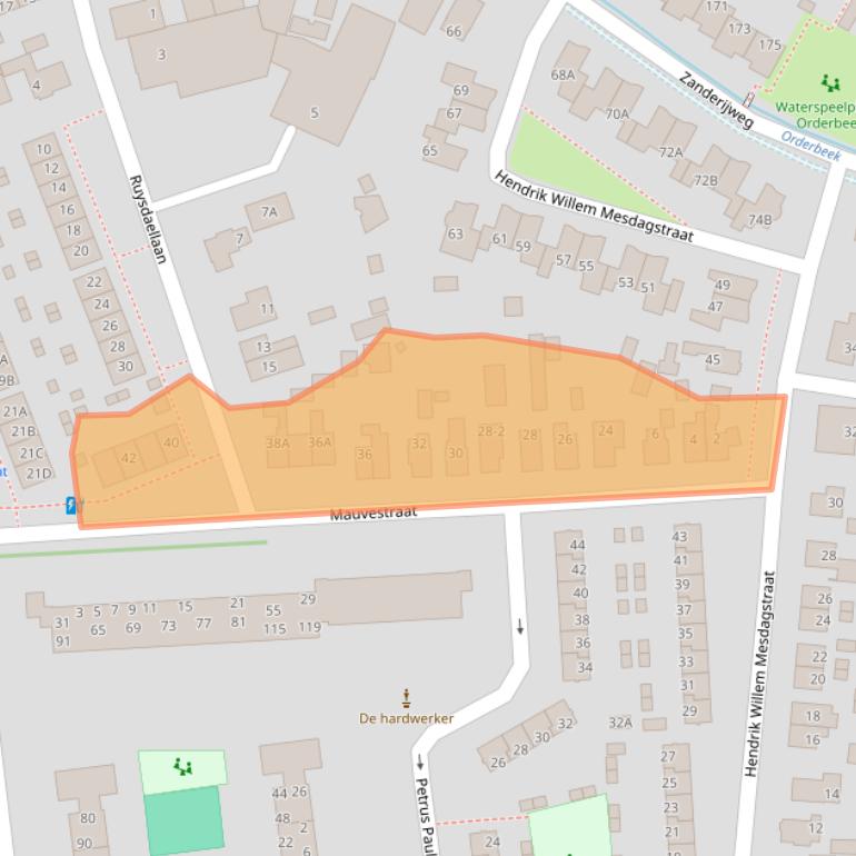 Kaart van postcodegebied 7312MA.