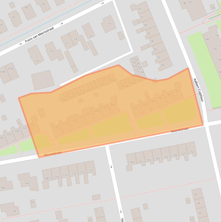 Kaart van postcodegebied 7312ME.