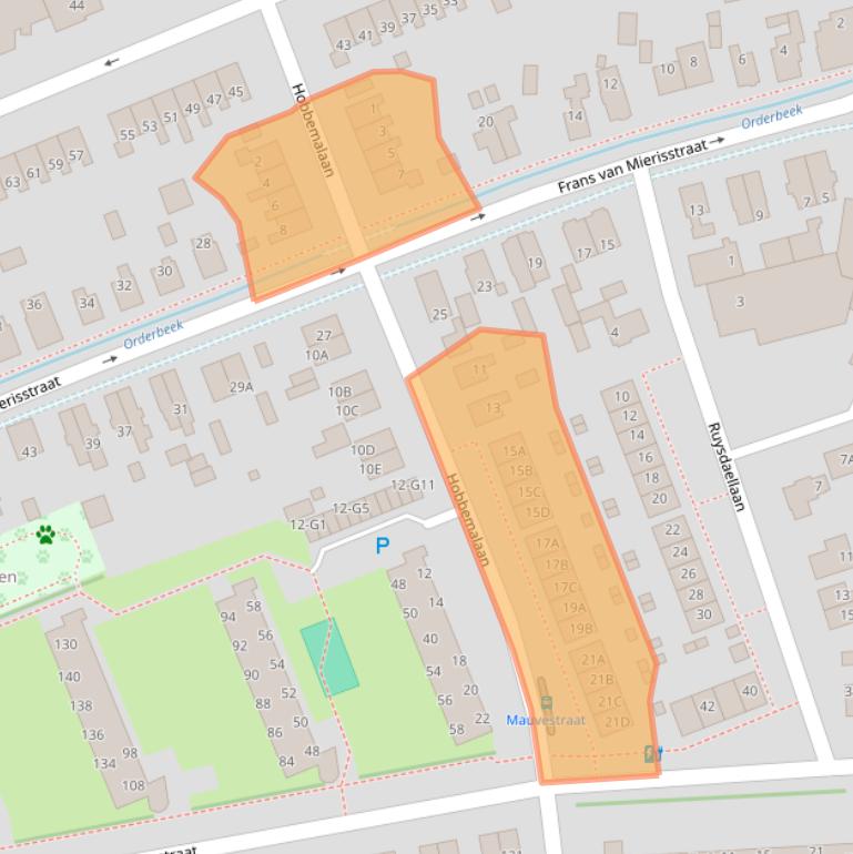 Kaart van postcodegebied 7312MR.