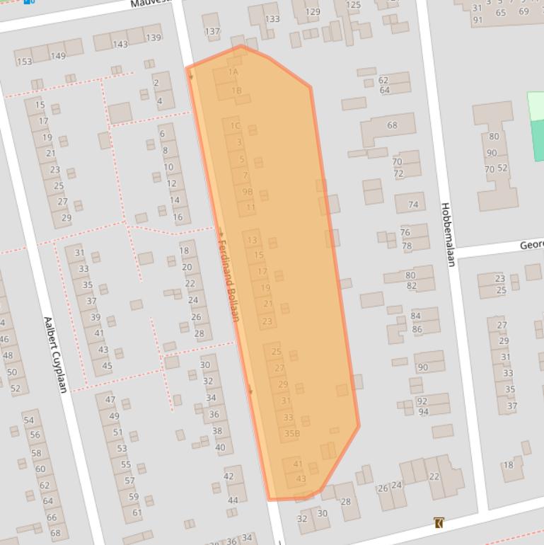 Kaart van postcodegebied 7312MX.