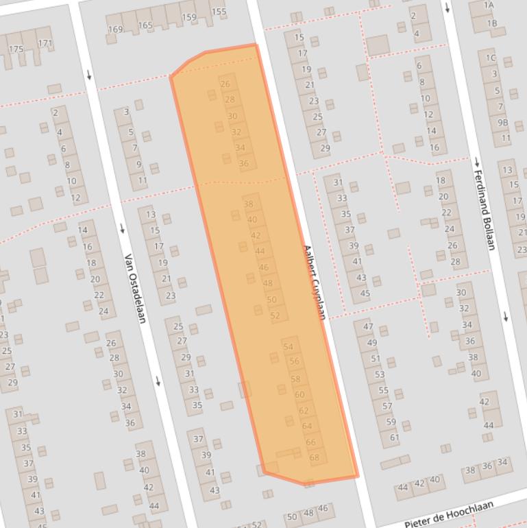 Kaart van postcodegebied 7312ND.
