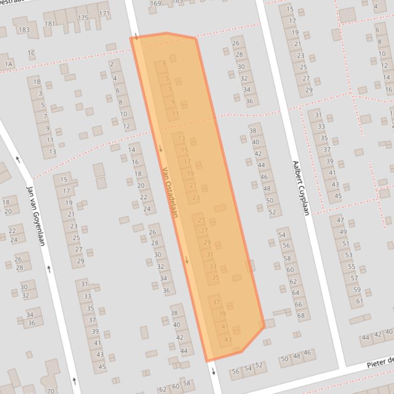 Kaart van postcodegebied 7312NE.