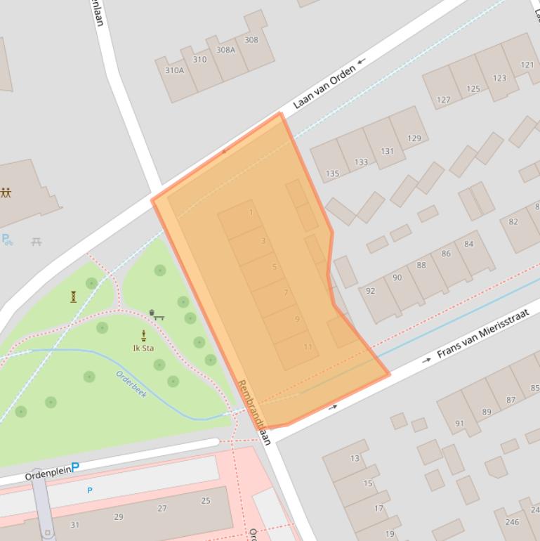 Kaart van postcodegebied 7312NP.