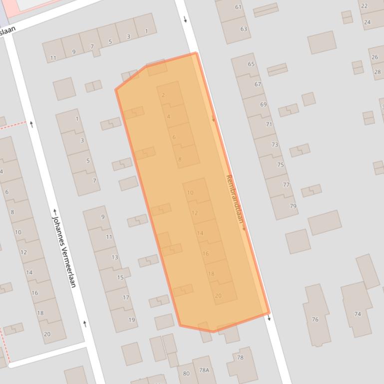 Kaart van postcodegebied 7312NT.