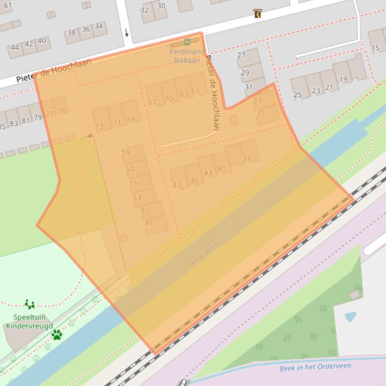 Kaart van postcodegebied 7312PD.