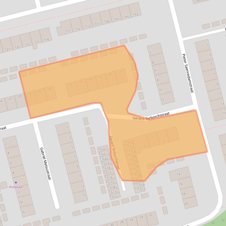 Kaart van postcodegebied 7312PP.