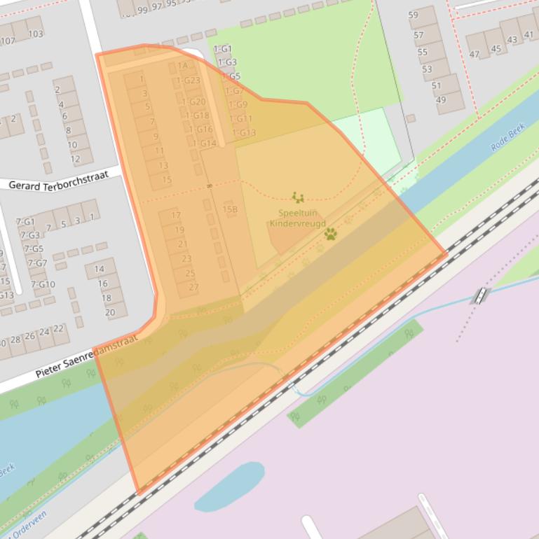 Kaart van postcodegebied 7312PT.