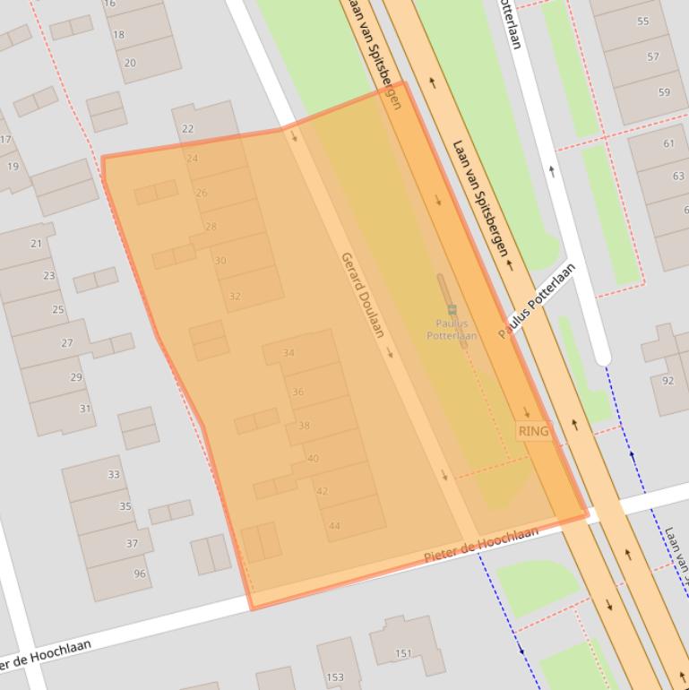 Kaart van postcodegebied 7312RL.