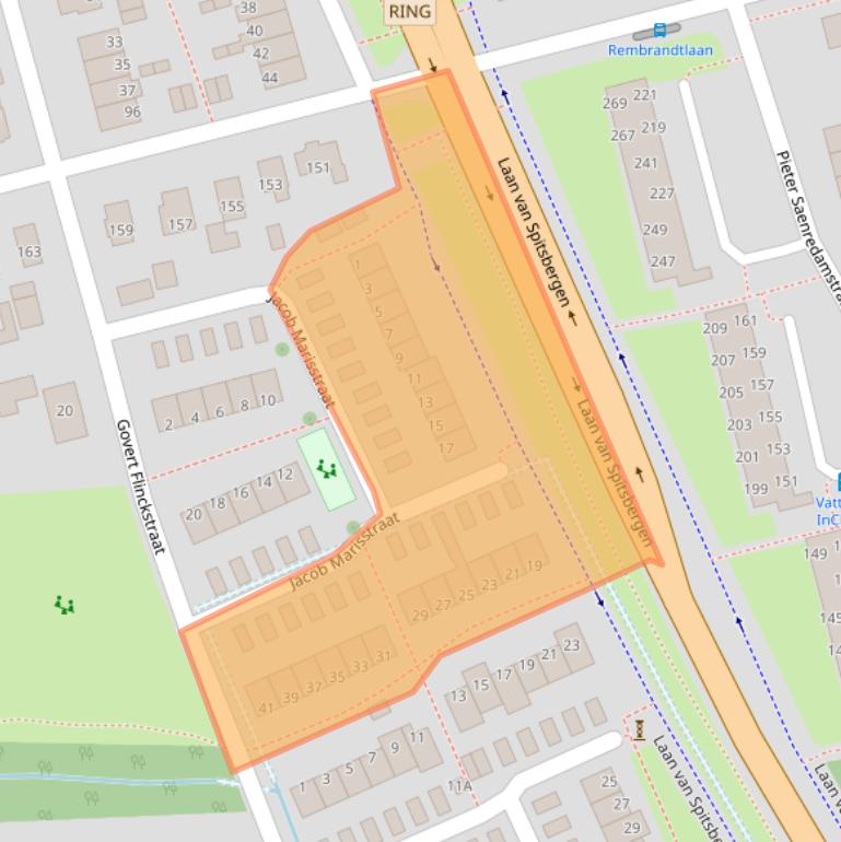 Kaart van postcodegebied 7312RS.