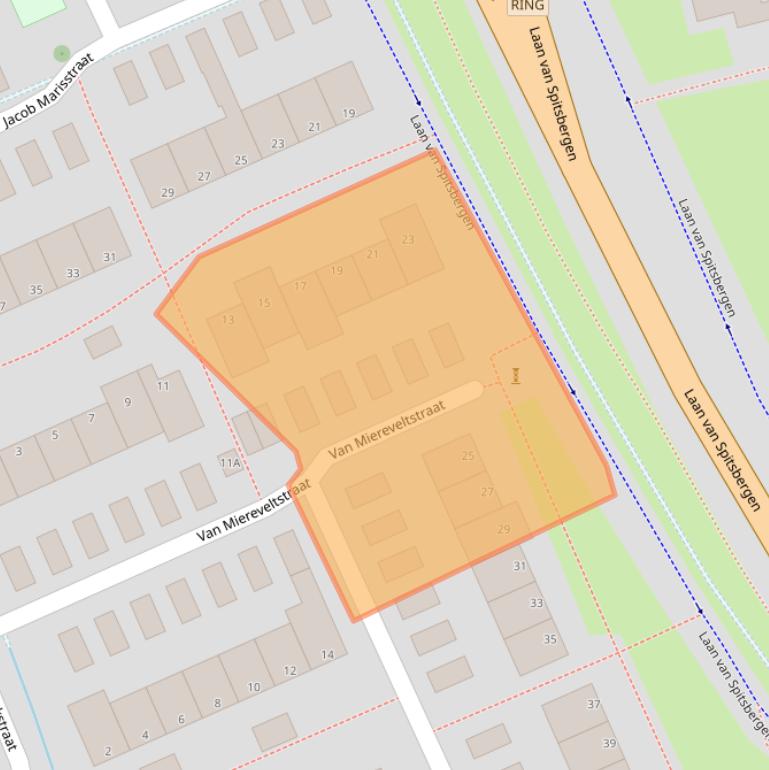 Kaart van postcodegebied 7312RW.