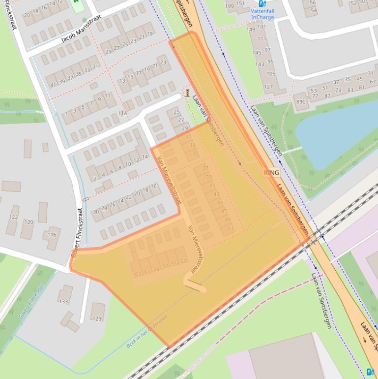 Kaart van postcodegebied 7312RX.