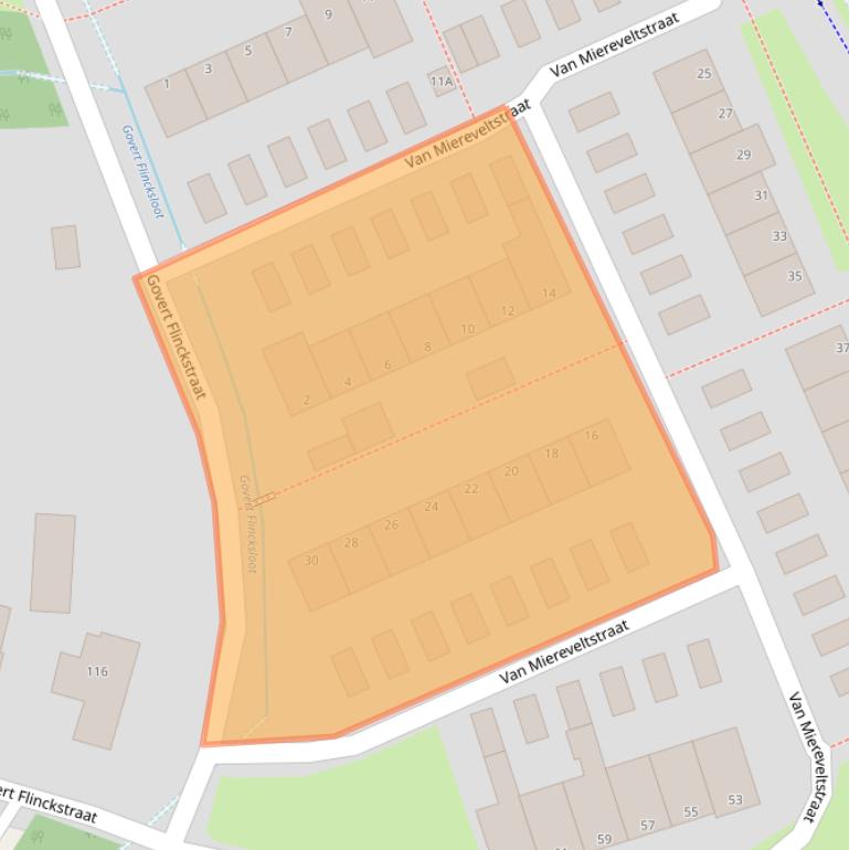 Kaart van postcodegebied 7312RZ.