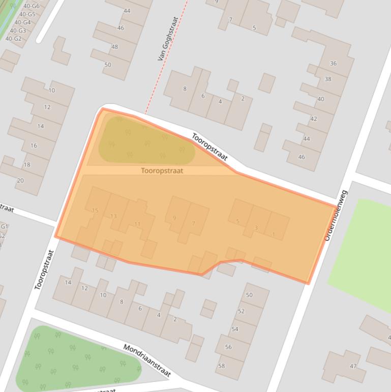 Kaart van postcodegebied 7312SR.