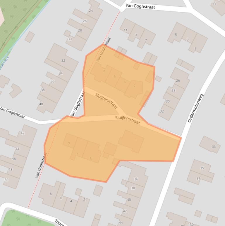 Kaart van postcodegebied 7312SV.