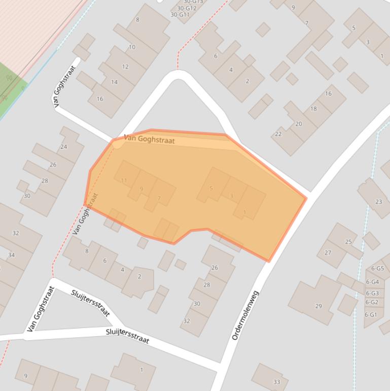 Kaart van postcodegebied 7312SW.