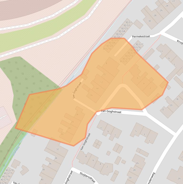 Kaart van postcodegebied 7312SX.