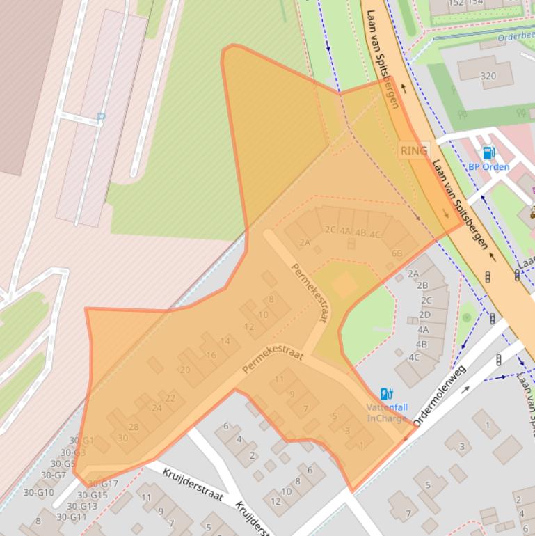 Kaart van postcodegebied 7312TB.