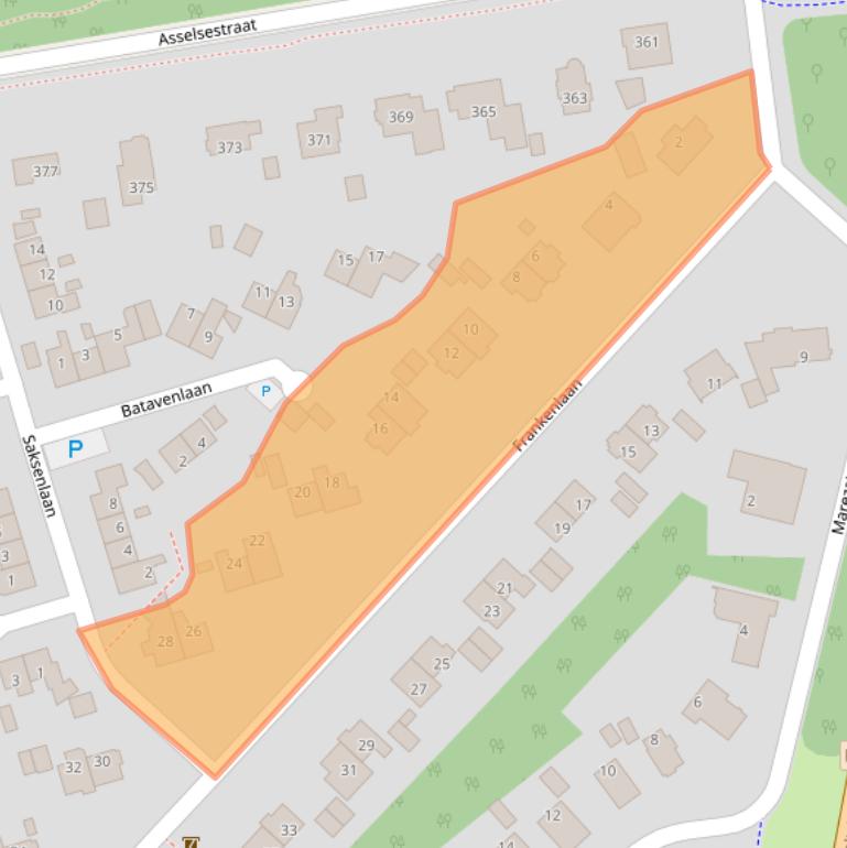 Kaart van postcodegebied 7312TE.