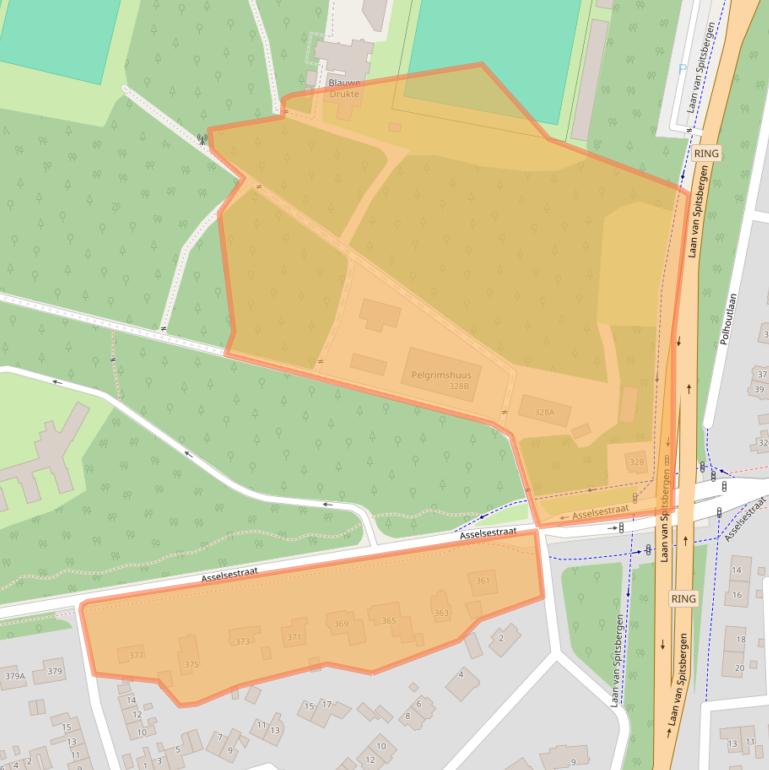 Kaart van postcodegebied 7312TR.