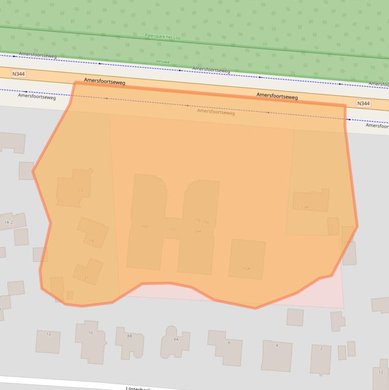 Kaart van postcodegebied 7313AB.