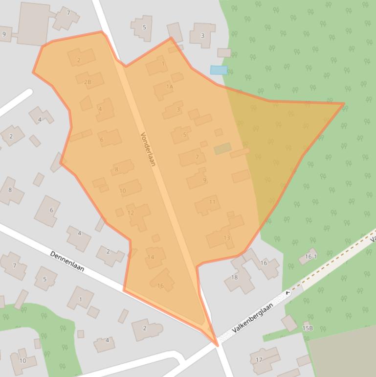 Kaart van postcodegebied 7313AE.