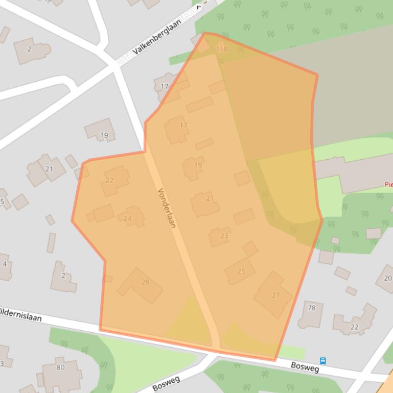 Kaart van postcodegebied 7313AG.