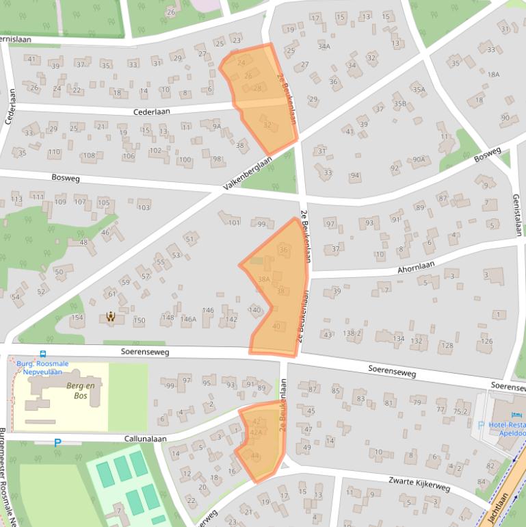Kaart van postcodegebied 7313AS.