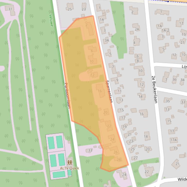 Kaart van postcodegebied 7313AV.