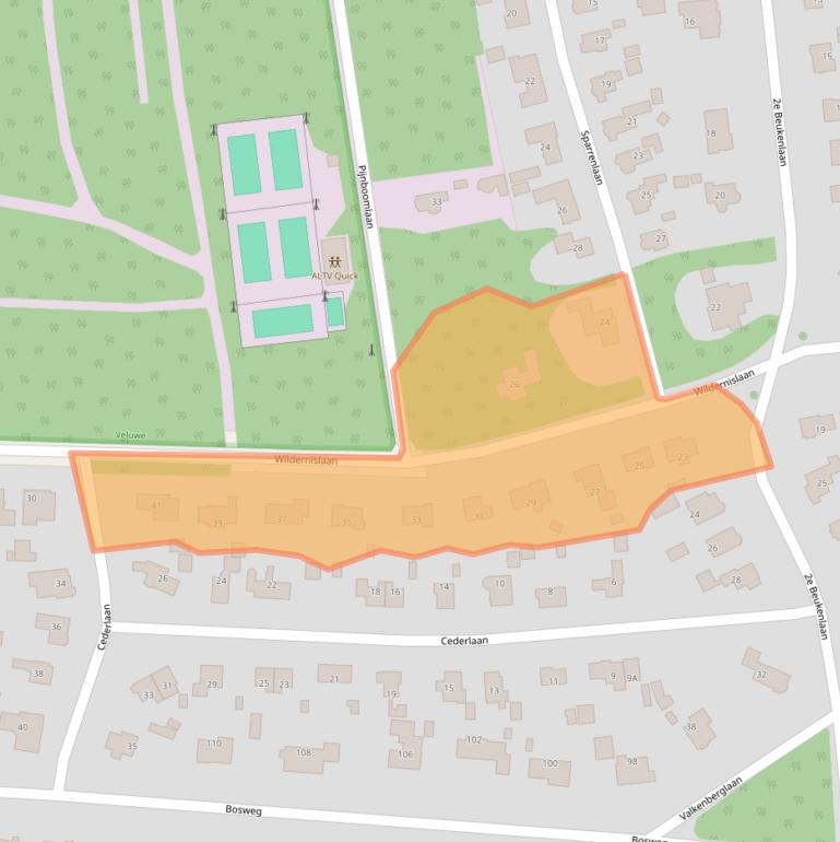 Kaart van postcodegebied 7313BC.