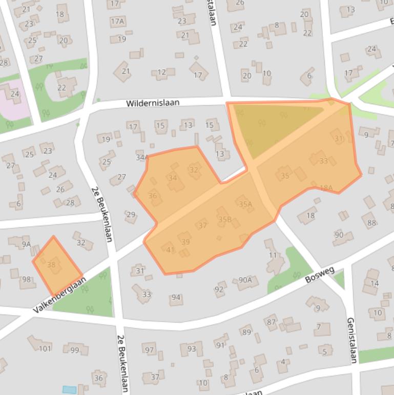 Kaart van postcodegebied 7313BL.