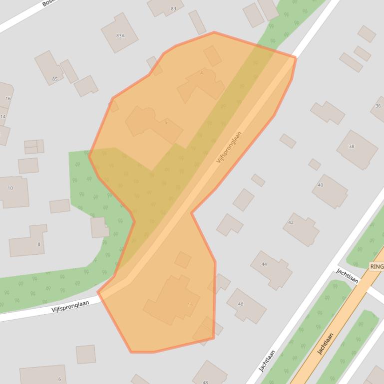 Kaart van postcodegebied 7313BN.