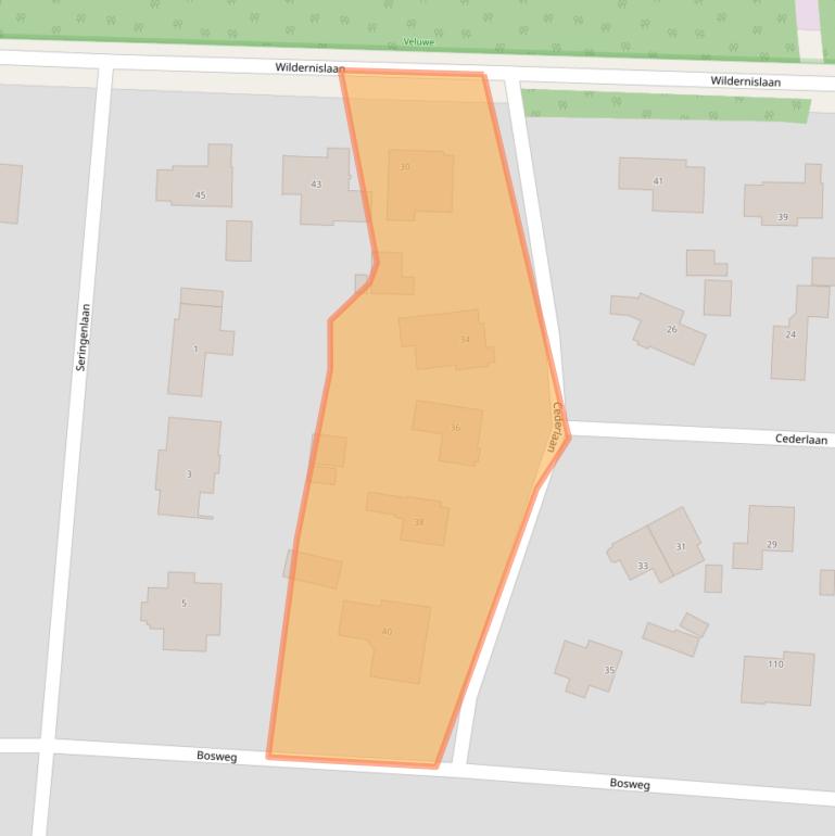 Kaart van postcodegebied 7313BT.