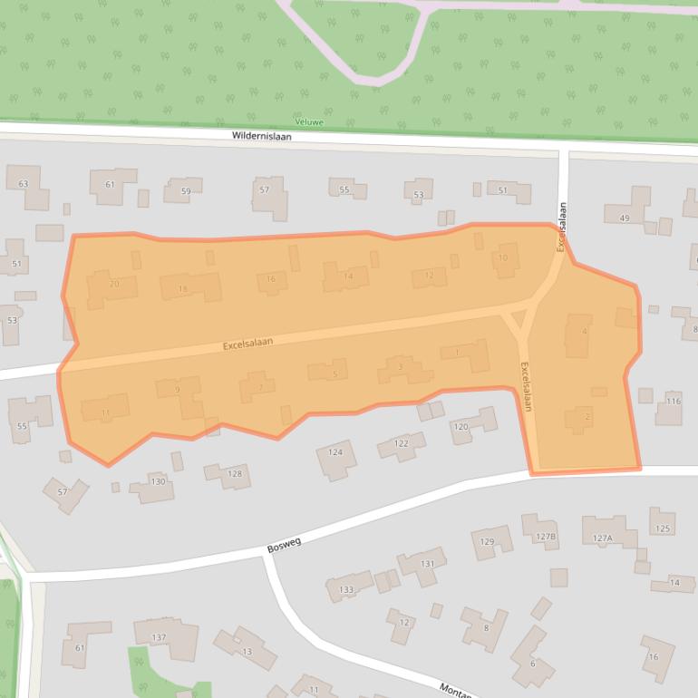 Kaart van postcodegebied 7313BV.