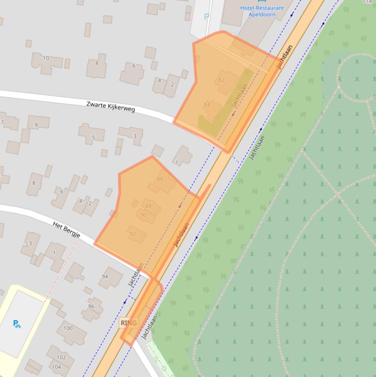 Kaart van postcodegebied 7313EA.