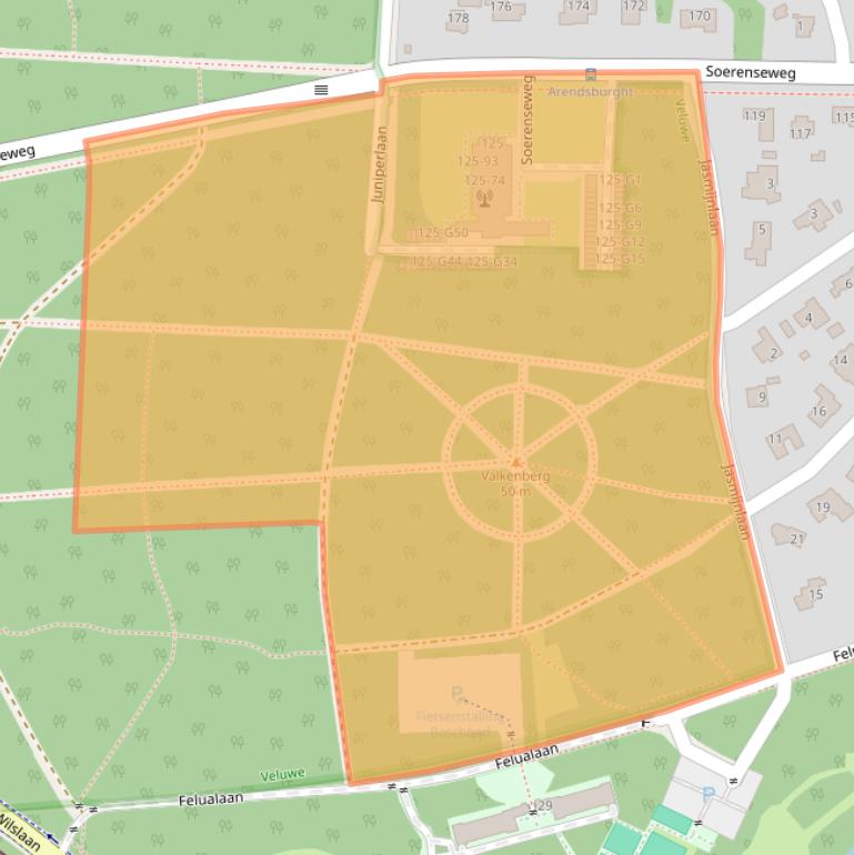 Kaart van postcodegebied 7313EK.