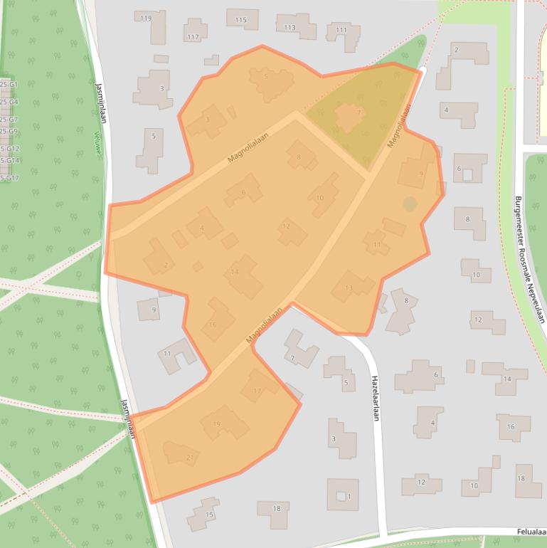 Kaart van postcodegebied 7313EV.