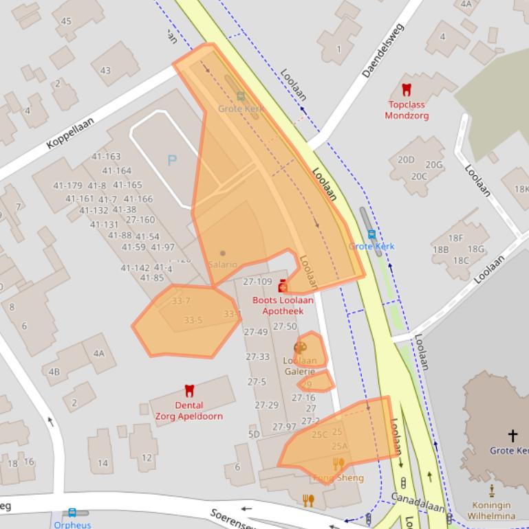 Kaart van postcodegebied 7314AB.