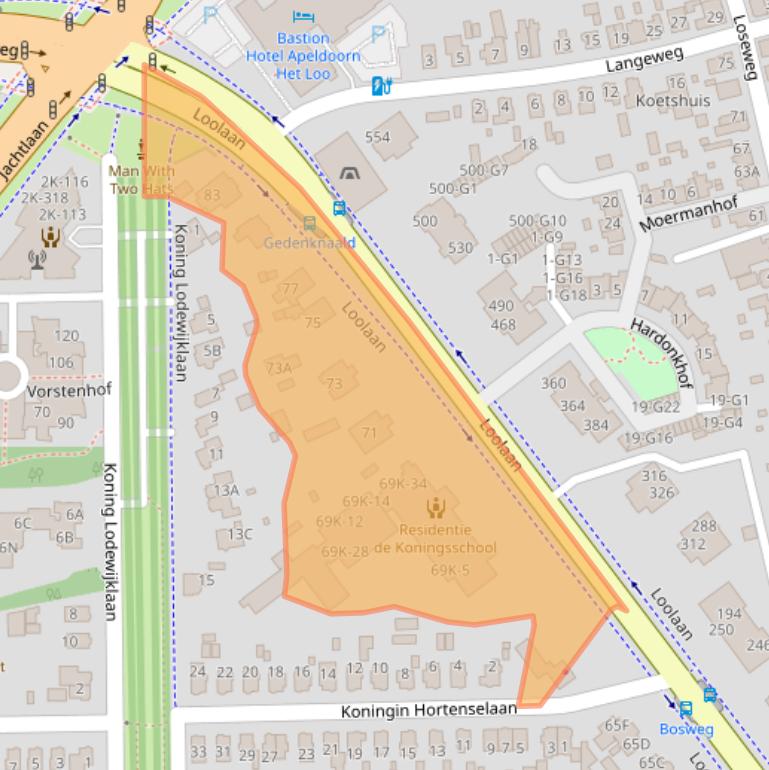 Kaart van postcodegebied 7314AH.