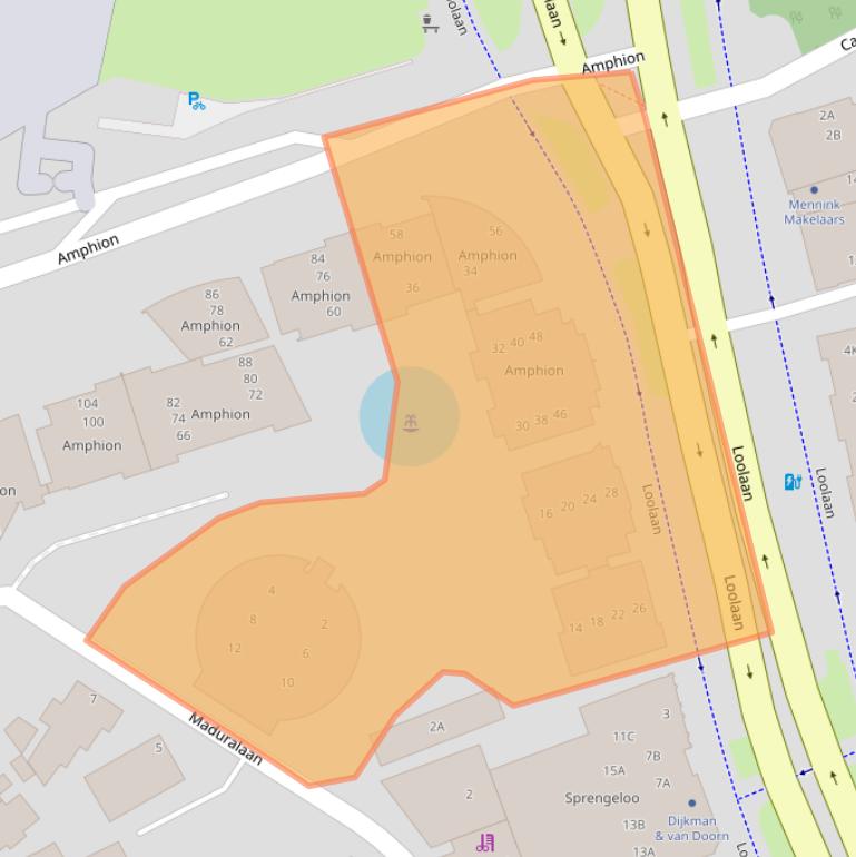 Kaart van postcodegebied 7314AT.