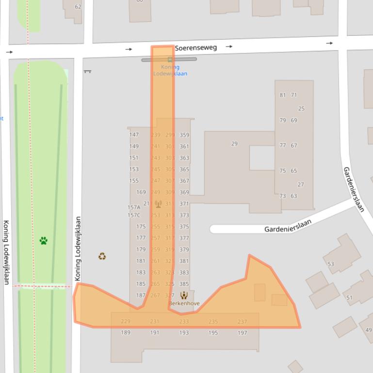 Kaart van postcodegebied 7314AX.