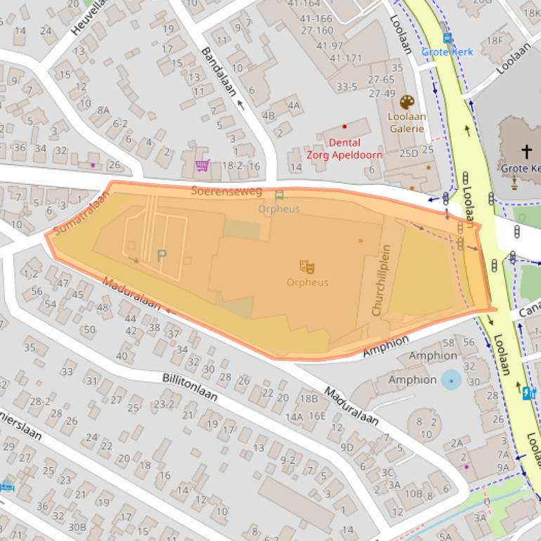 Kaart van postcodegebied 7314BZ.