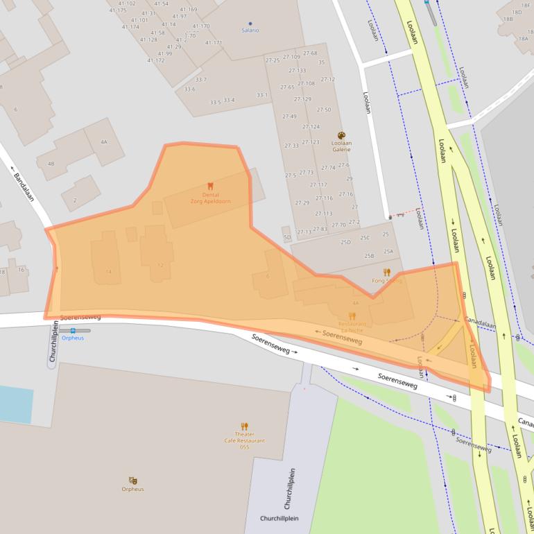 Kaart van postcodegebied 7314CC.
