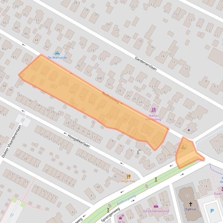 Kaart van postcodegebied 7314EA.