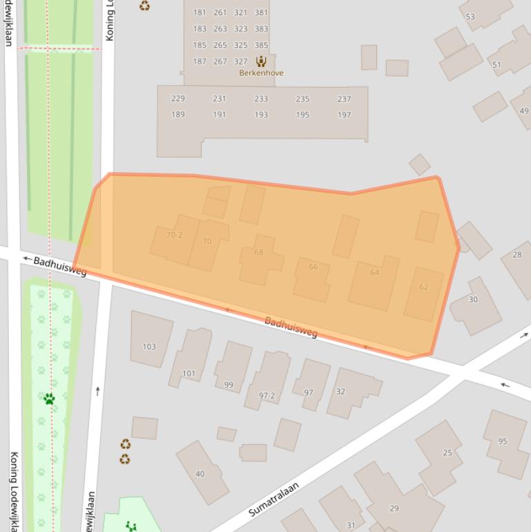 Kaart van postcodegebied 7314EG.